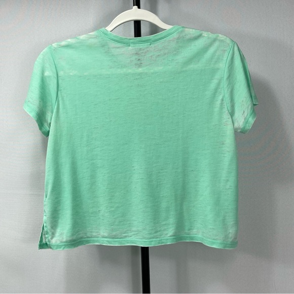 Womens Abound Women's Crop Top Burnout Cap Sleeve Juniors Large - Picture 2 of 7